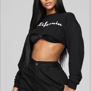Fashion Nova “California” crop top.